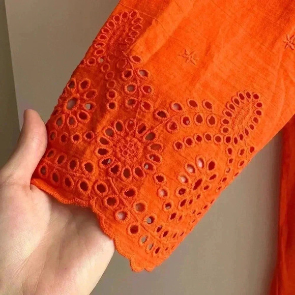 Miraclesuit x Talbot’s Eyelet Tunic Cover-Up, Orange, Swimwear, Size Medium - Picture 6 of 15